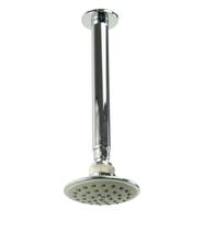 Ducha Redondo em ABS 10 cm Cromado com Cano Suporte de Teto 22 cm Redondo Ducha Redondo em ABS 10 cm Cromado com Cano Suporte de Teto 22 cm Redondo