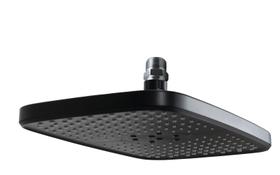 Ducha Retangular 30x20 cm ABS Black Fosco c/ Niple de teto Ducha Retangular 30x20 cm ABS Black Fosco c/ Niple de teto