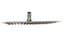 Ducha Slim Chuveiro Quadrada 30 Cm Em Inox com Niple Suporte de Teto Cromado