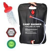 Ducha solar chuveiro shower camp de 20 litros com aquecimento solar para camping praia viagem - MAKEDA
