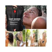 Ducha solar portatil para acampamento camping praia pesca shower camp de 20 litros chuveiro com aquecimento solar comple