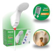 Ducha Sublime Eletrônica Blindada Zagonel 220V 4000W Chuveiro Seguro Durável Branco Original