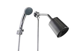 Ducha Thick Redonda Cromada em ABS com Chuveirinho de Mão