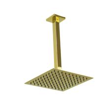 Ducha Ultra Slim Golden De Teto Em Inox 20 Cm Quadrado Ducha Ultra Slim Golden De Teto Em Inox 20 Cm Quadrado