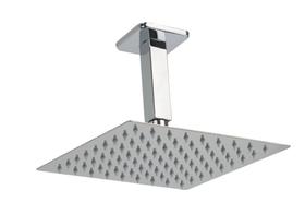 Ducha Ultra Slim Quadrado 20x20 Com Braço Suporte Teto 10 Cm Ducha Ultra Slim Quadrado 20x20 Com Braço Suporte Teto 10 Cm