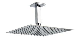 Ducha Ultra Slim Quadrado 25x25 Com Braço Suporte Teto 10 Cm Ducha Ultra Slim Quadrado 25x25 Com Braço Suporte Teto 10 Cm