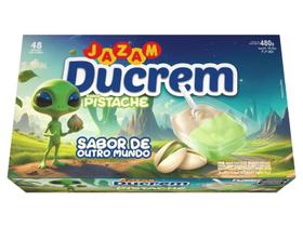 Ducrem pistache e chocolate branco disp 48x10g Ducrem pistache e chocolate branco disp 48x10g