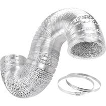 Ducting Simple Deluxe 25 pés e 10 cm de alumínio flexível não isolado