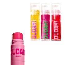 Dudah! Beauty Kit com 3 Lip Glow Oil +1 Stick Blush Multifuncional