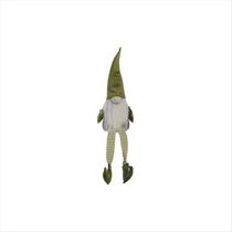 Duende Gnomo Tecido Perna Longo Listrado Verde 65CM Duende Gnomo Tecido Perna Longo Listrado Verde 65CM
