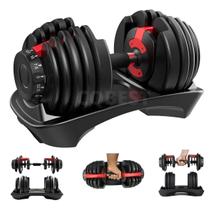 Dumbbell Ajustável 24kg Halter Regulável Treino Força Academia Residencial