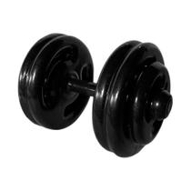 Dumbbell Emborrachado 26kg Ferro Fundido Treinamento Funcional Preto Anilhas Fitness Dumbbell Emborrachado 26kg Ferro Fundido Treinamento Funcional Preto Anilhas Fitness