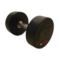 Dumbbell emborrachado epic com pegada em aco inox 32kg