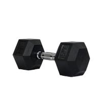 Dumbbell emborrachado epic - com pegada em hard chromo - 16kg