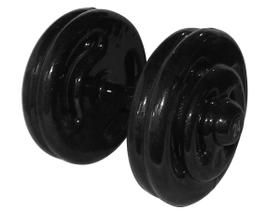 Dumbbell Emborrachado Treinamento Funcional Academia 24Kg