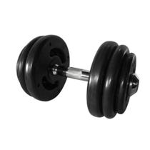 Dumbbell Injetado Com Pegada Cromada Academia 20Kg