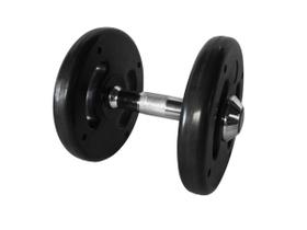 Dumbbell Injetado Com Pegada Cromada Academia Fitness 10kg