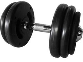 Dumbbell Injetado Com Pegada Cromada Academia Fitness 20Kg