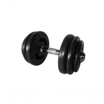 Dumbbell Injetado com Pegada Cromada Academia Fitness 24kg.