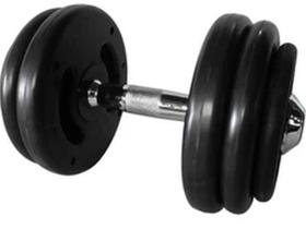 Dumbbell Injetado com Pegada Cromada Academia Fitness 30kg