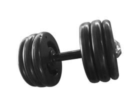 Dumbbell Injetado Pegada Emborrachada Academia Fitness 14kg