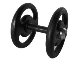 Dumbbell Pintado Pegada Emborrachada Academia Fitness 12kg