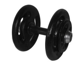Dumbbell Pintado Pegada Emborrachada Academia Fitness 18kg