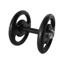 Dumbbell Pintado Pegada Emborrachada Academia Fitness 8kg Dumbbell Pintado Pegada Emborrachada Academia Fitness 8kg