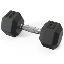Dumbbell Sextavado Emborrachado - 12,5KG