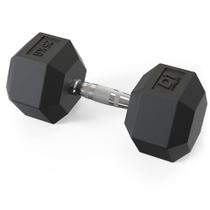 Dumbbell Sextavado Emborrachado - 25kg