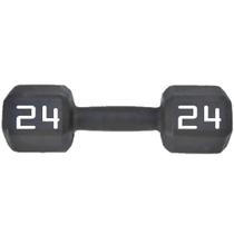 Dumbbell Sextavado Revestido Texturizado 24kg Rythmoon