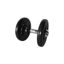 Dumbell Injetado com Pegada Cromada 12kg