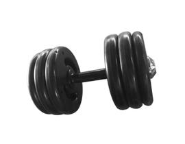 Dumbell Injetado Pegada Emborrachada Academia Fitness 20kg