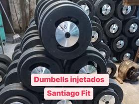 Dumbells Injetados 12 a 30kg + suporte - Santiago Fit