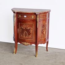 Dunquerque Gabinete Luiz XV Florais Pintado a Mão Bronze