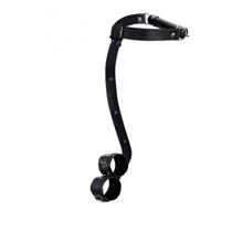 DUO 4 - Mordaça Bastão + Algemas Traseiras Tiras de material sintético - La Pimienta