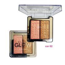Duo baked powder blush glow up cor 02 miss rôse Duo baked powder blush glow up cor 02 miss rôse
