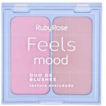 Duo Blush Feels Mood Cor 3 Rosy Flush + Ginger Bread Ruby Rose