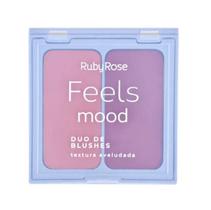Duo Blush Feels Mood Coral Crush + Rich Rouge Ruby Rose Cor01