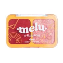 Duo Blush + Iluminador Melu Ruby Rose Brilho e cor que realçam sua beleza natural!
