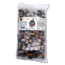 Duo caramelo de leite diet com chocolate 1kg un hué bala