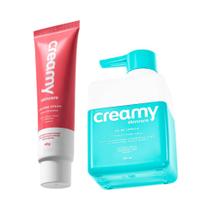 Duo Creamy Calming Cream Hidratante 40g, Gel de Limpeza 180ml