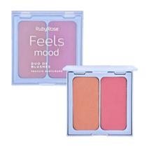 Duo de Blushes Ruby Rose Feels Mood Cor 2 Sandstone + Smooth Taupe