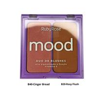 Duo De Blushes Ruby Rose Mood B20 Rosy Flush B40 Cinger Bread 14g