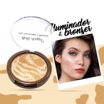 Duo Iluminador e Bronzer Belle Angel B025