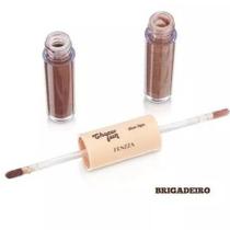 Duo Lips Batom + Gloss Labial Choco Fun Fenzza - Cheiro de Chocolate Cor:Brigadeiro Duo Lips Batom + Gloss Labial Choco Fun Fenzza - Cheiro de Chocolate Cor:Brigadeiro