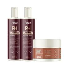 Duo Ph Control + Máscara Scalp Care Apice Antiporosidade para Cabelos Oleosos