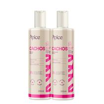 Duo Shampoo e Condicionador Cachos Essence 300ml - Apice Cachos Limpos com Toque de Seda