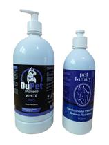 DuPet WHITE PRO Shampoo Pet 1 L + Condicionador Branqueador Matizante 500ml DuPet WHITE PRO Shampoo Pet 1 L + Condicionador Branqueador Matizante 500ml