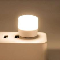 ** Dupl **Mini Luminária Luz Lâmpada Led Abajur Usb Notebook LUZ AMARELA